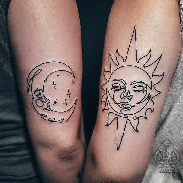 Art Sibling Tattoo Designs For Girls