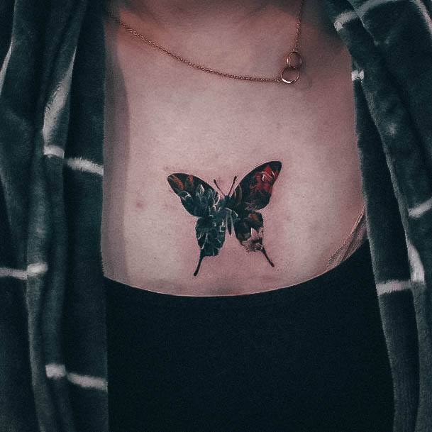 Art Small Butterfly Tattoo Designs For Girls