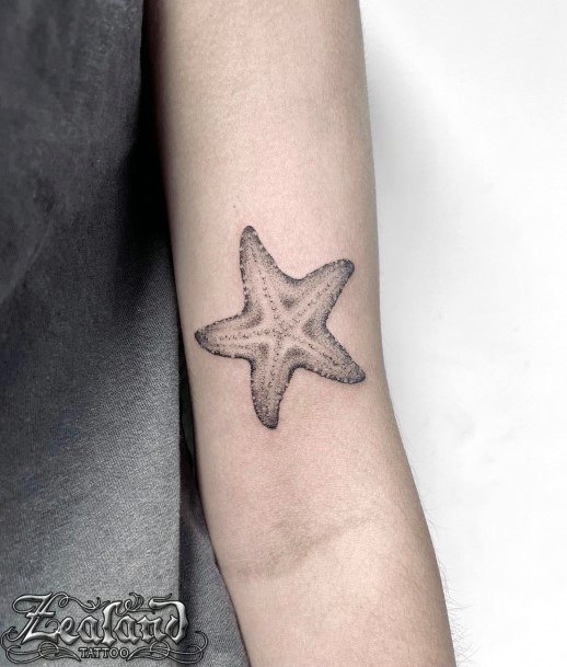 Art Starfish Tattoo Designs For Girls
