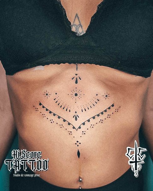 Hog Tattoo on Stomach  Best Tattoo Ideas Gallery