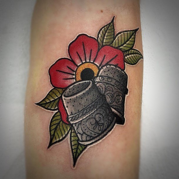 Art Thimble Tattoo Designs For Girls