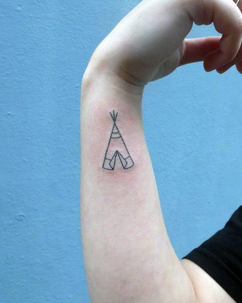 Art Tipi Tattoo Designs For Girls Forearm Simple Small