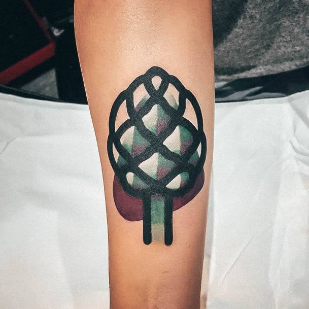 Artichoke Female Tattoo Designs