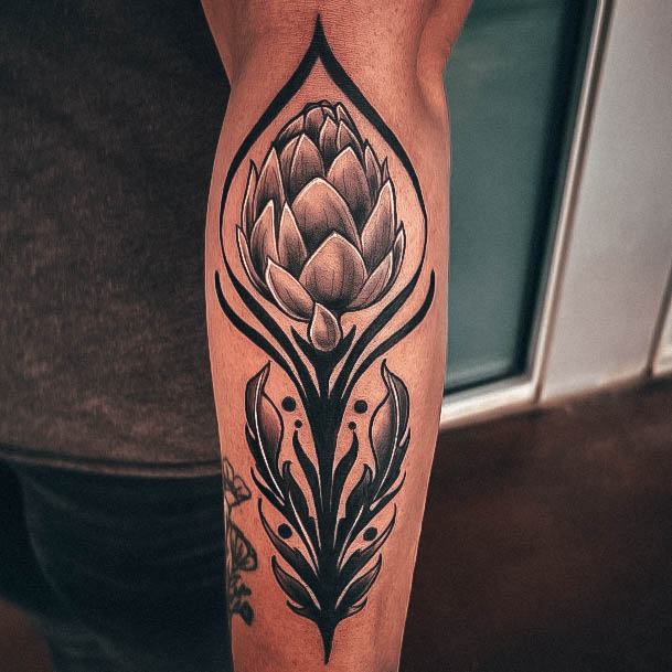 Artichoke Tattoo For Ladies