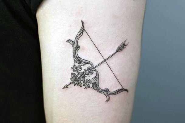 Artistic Arrow Tattoo Womens Arms