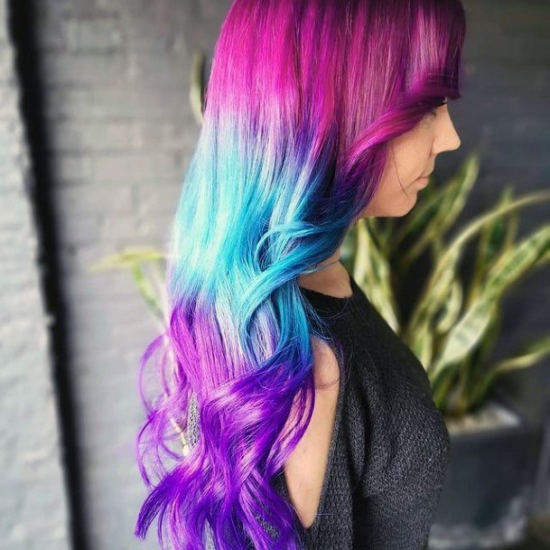 Top 100 Best Blue Hairstyles For Women - Hair Dye Ideas