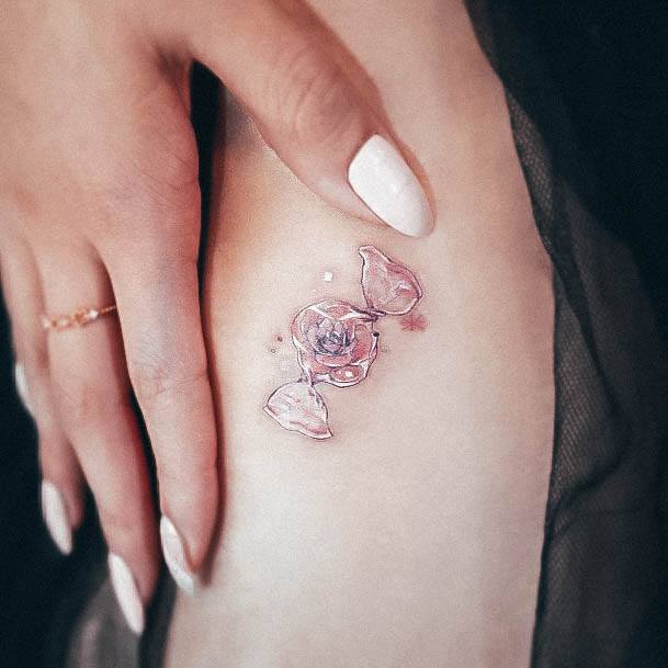 Artistic Candy Tattoo On Woman