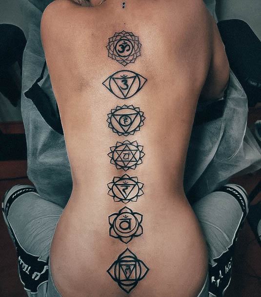 Top 100 Best Chakra Tattoos For Women - Meditation Design Ideas