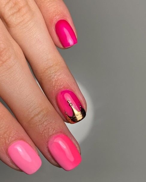 Artistic Crown Nail On Woman