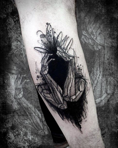 Artistic Depression Tattoo On Woman