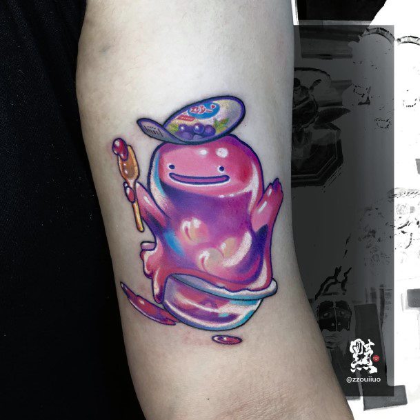 Artistic Ditto Tattoo On Woman