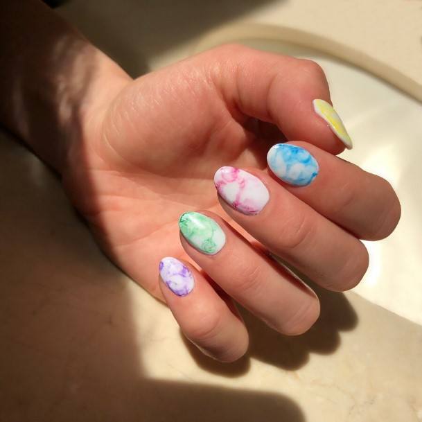 Artistic Easter Nail On Woman