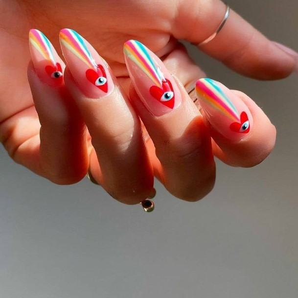 Artistic February Nail On Woman