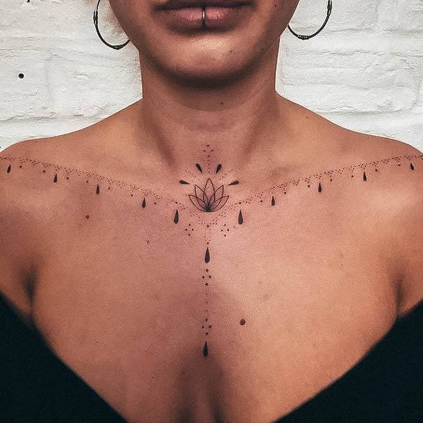 Artistic Female Tattoo On Woman