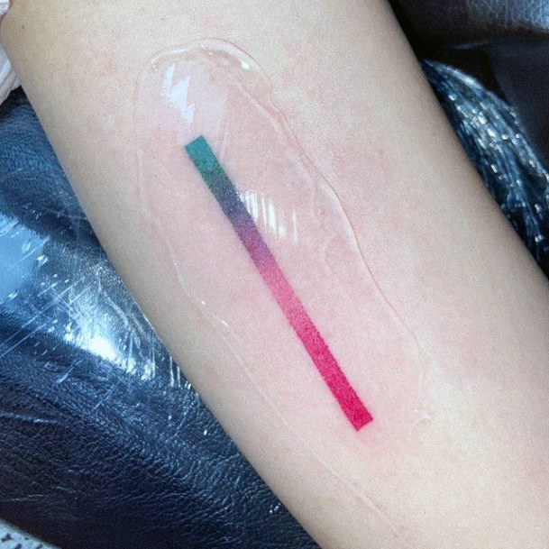 Artistic Gradient Tattoo On Woman