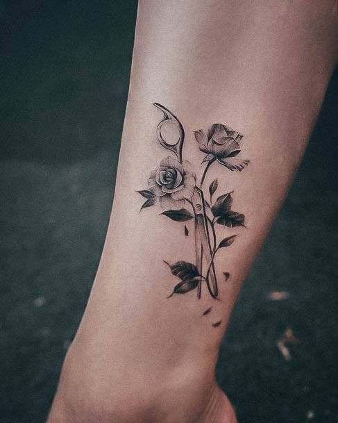 Artistic Inner Arm Tattoo On Woman