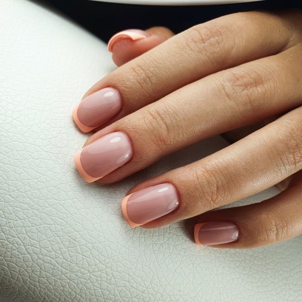 Artistic Light Nude Nail On Woman