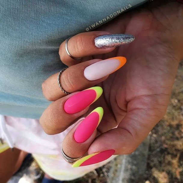 Artistic Matte Nail On Woman