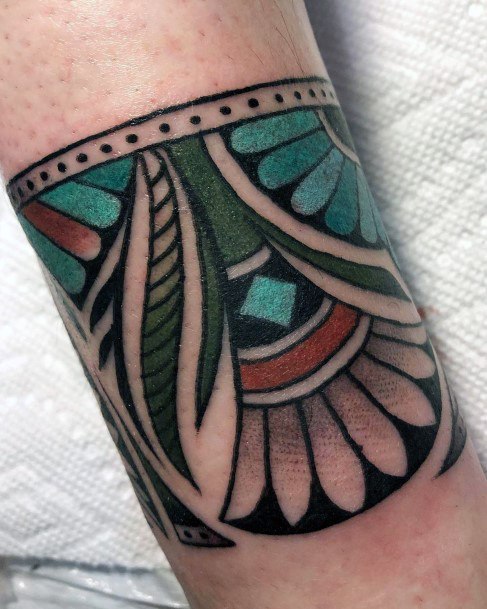 Artistic Native American Tattoo On Woman