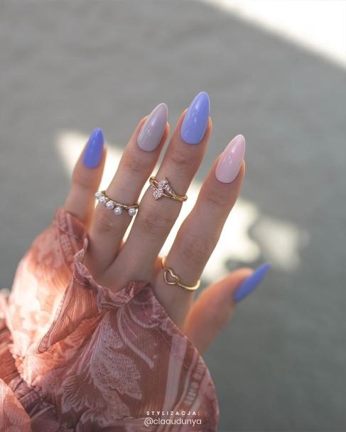 Artistic Pastel Nail On Woman