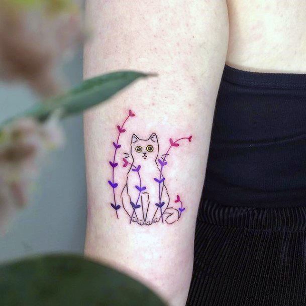 Artistic Pet Tattoo On Woman