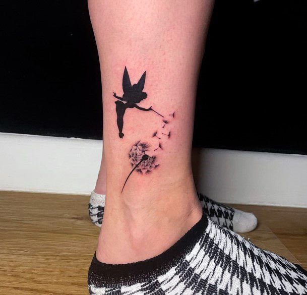 Artistic Peter Pan Tattoo On Woman