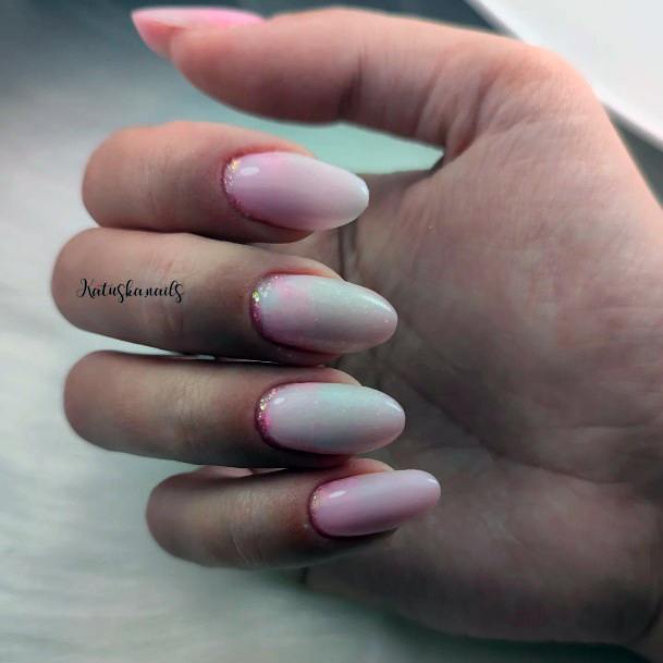 Artistic Pink Nail On Woman