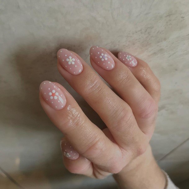 Artistic Polka Dot Nail On Woman