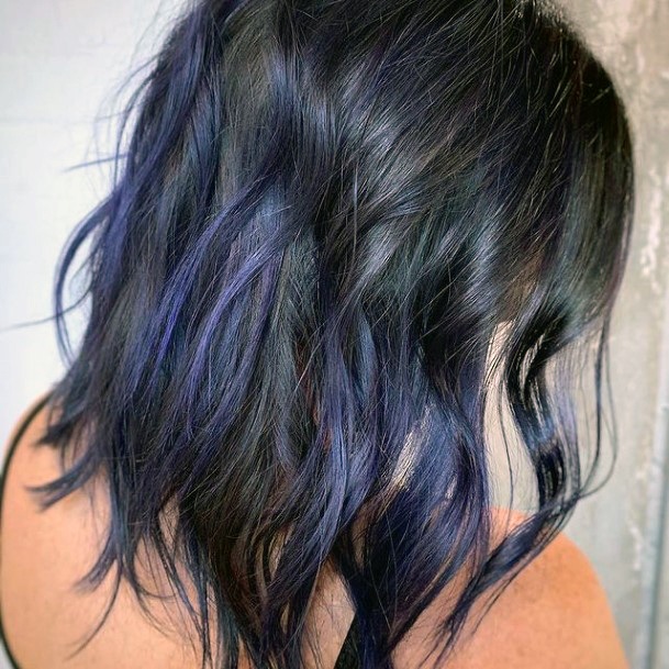 Artistic Purple Ombre Hairstyles On Woman