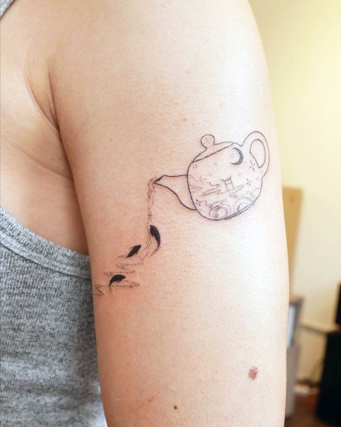Artistic River Tattoo On Woman