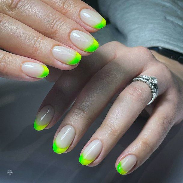 Artistic Short Summer Nail On Woman