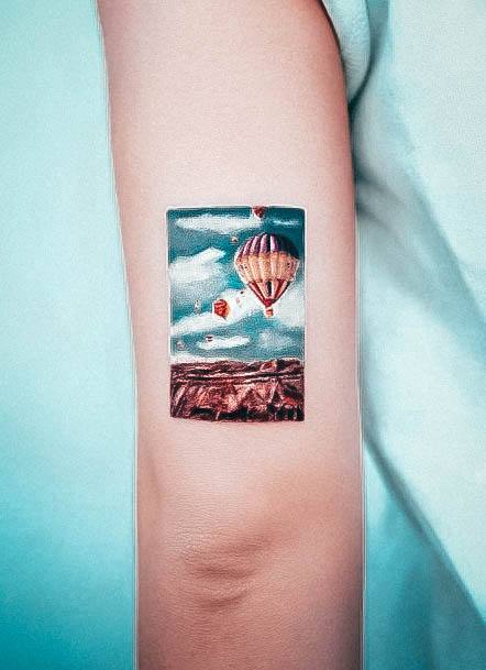 Artistic Travel Tattoo On Woman