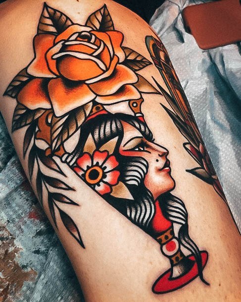 Astonishing Awesome Tattoo For Girls Thigh