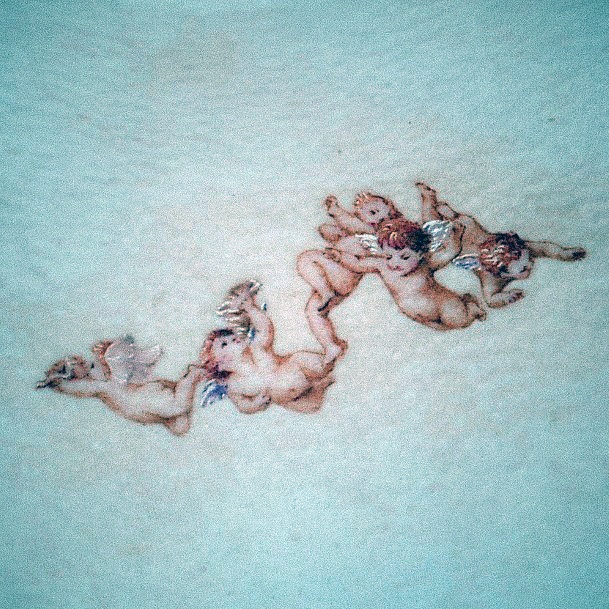 Astonishing Baby Angel Tattoo For Girls