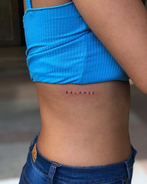 Astonishing Balance Tattoo For Girls