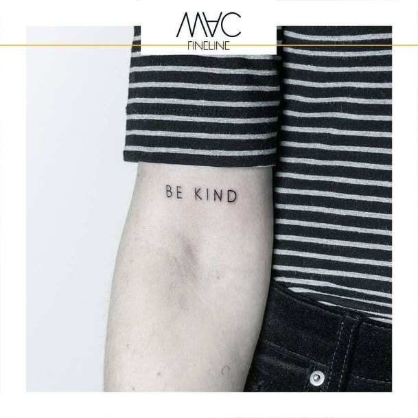 Astonishing Be Kind Tattoo For Girls