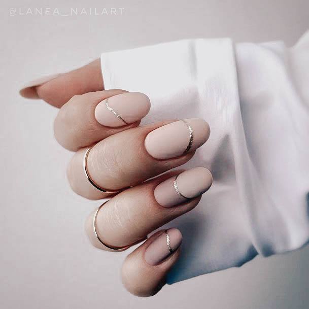 Astonishing Beige Nail For Girls