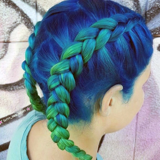 Astonishing Blue Hairstyles For Girls