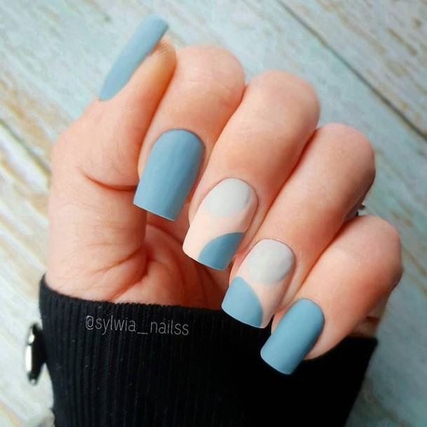 Astonishing Blue Summer Nail For Girls