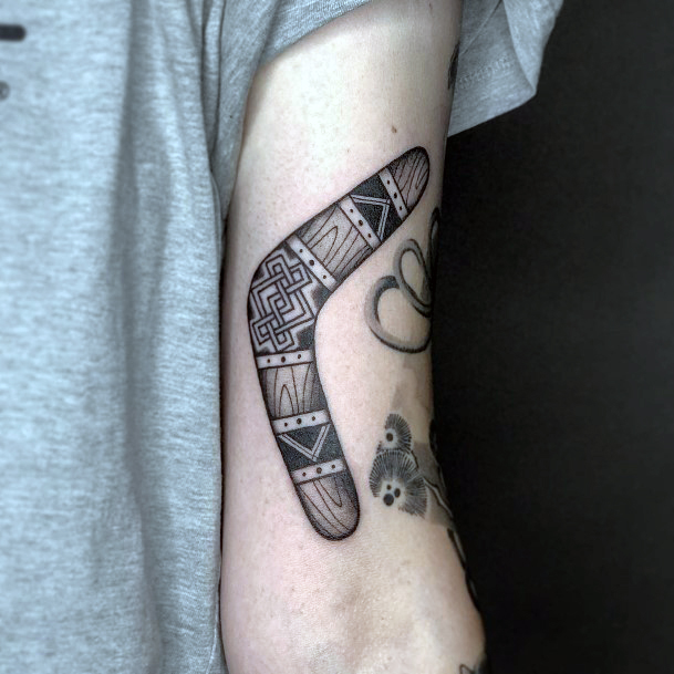 Astonishing Boomerang Tattoo For Girls