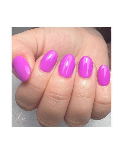 Astonishing Bright Purple Nail For Girls