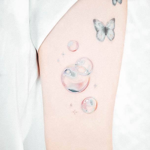 Astonishing Bubble Tattoo For Girls