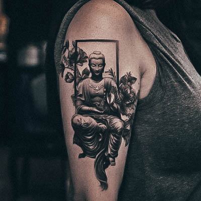 Astonishing Buddha Tattoo For Girls Arm 3d