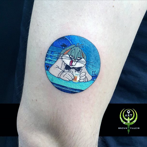 Astonishing Bugs Bunny Tattoo For Girls