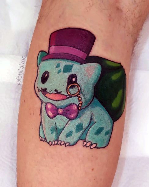 Astonishing Bulbasaur Tattoo For Girls