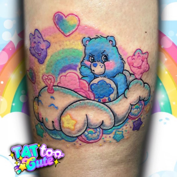 Ninja Care Bear Tattoo