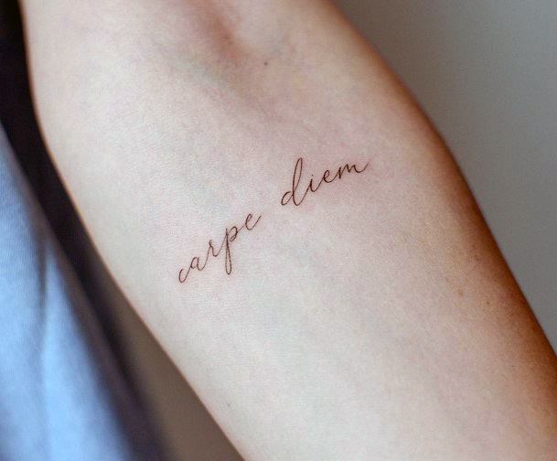 Astonishing Carpe Diem Tattoo For Girls