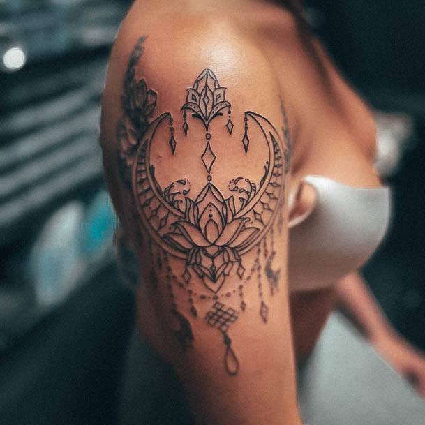 Astonishing Chandelier Tattoo For Girls