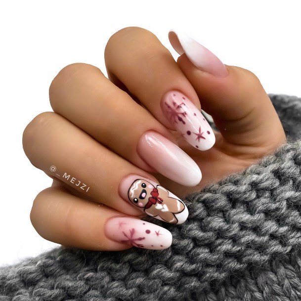 Astonishing Christmas Ombre Nail For Girls