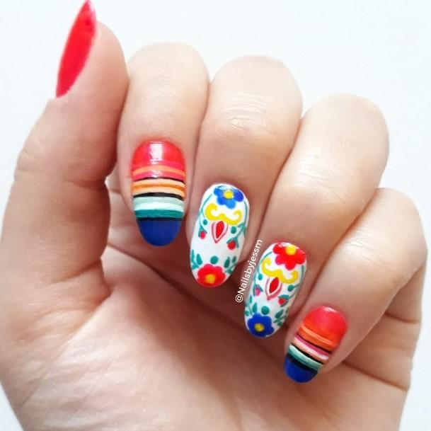 Astonishing Cinco De Mayo Nail For Girls